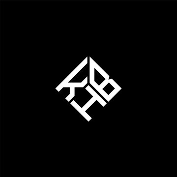 KHB letter logo design on black background. KHB creative initials letter logo concept. KHB letter design.