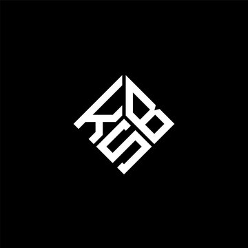 KSB letter logo design on black background. KSB creative initials letter logo concept. KSB letter design.