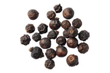 Black pepper isolated on transparent background
