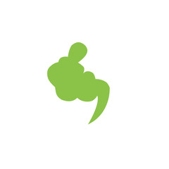 Fart cloud vector icon