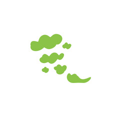 Fart cloud vector icon