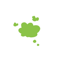 Fart cloud vector icon