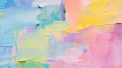 Abstract painting of colorful pastels, rainbow colors, acrylic paint on textured paper, torn edge photography.seamless texture, seamless patterns