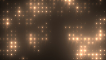 Abstract Glowing Yellow Gold Disco