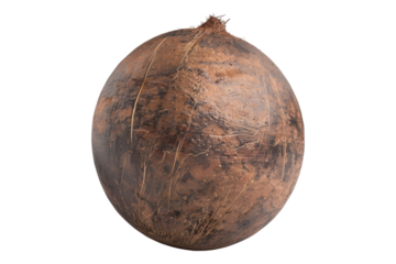 Coconut isolated on transparent background