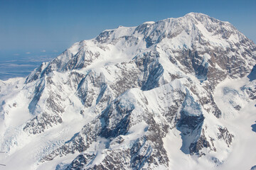 Naklejka premium snow covered mountains, Mount McKinley, Alaska