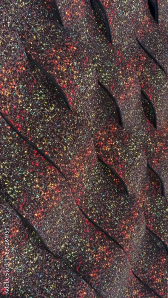Sticker abstract glowing digital cyber wave made of particles and dots. media. big data visualization, futur