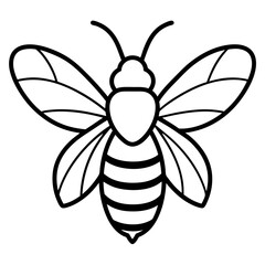 A bee and honey logo icon vector illustration