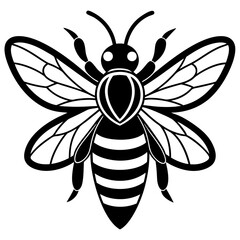 A bee and honey logo icon vector illustration