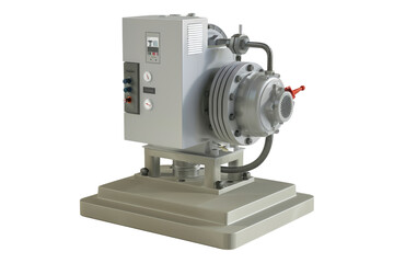 Electrical pump isolated on transparent background