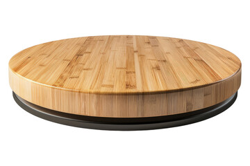 Wooden podium isolated on transparent background