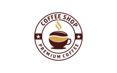 Modern vintage coffee shop labels. vector illustration