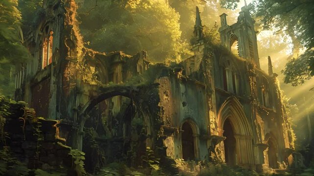 Enchanted Forest Illuminates Timeworn Remnants
