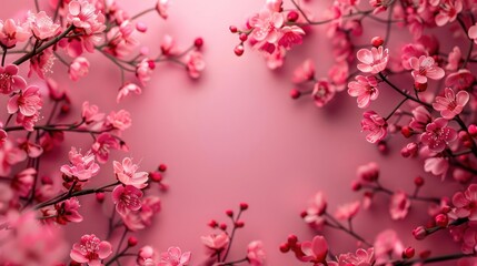 Tranquil Harmony, A Delicate Pink Blossom Canvas