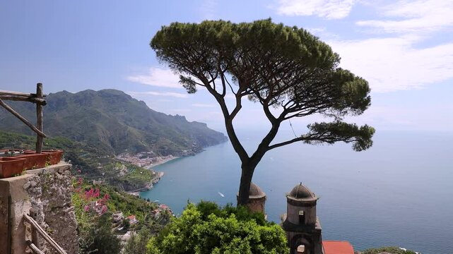 Ravello, Italy. The touristic sea town on the Amalfi Coast, province of Salerno.
