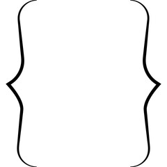 Bracket Icon. Curly Braces for Graphic Design. Vector Stock Illustration
