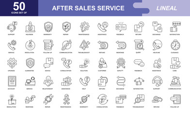 After Sales Service icon set
