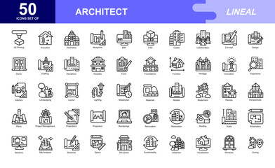 Architect icon set