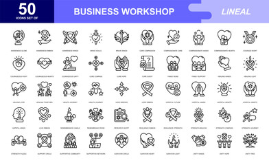 BUSINESS WORKSHOP icon set