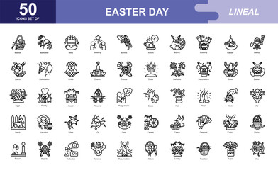 Easter Day icon set