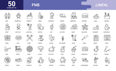 FnB icon set