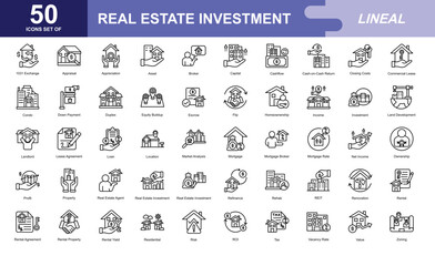 Real Estate icon set