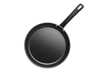 Non stick frying pan isolated on transparent background