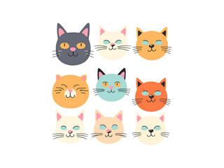 Funny Cats Clipart, Funny Cat Faces 