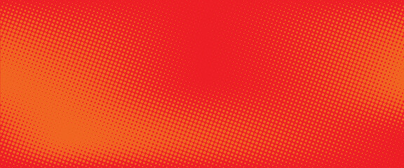 Dots halftone orange color pattern gradient texture with technology digital background. Dots pop art comics with summer background eps 10