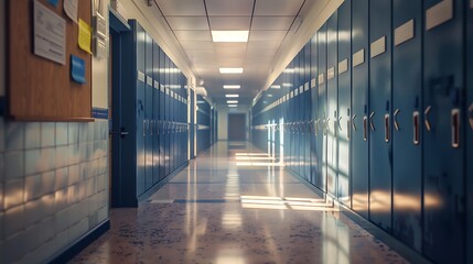 corridor in the building