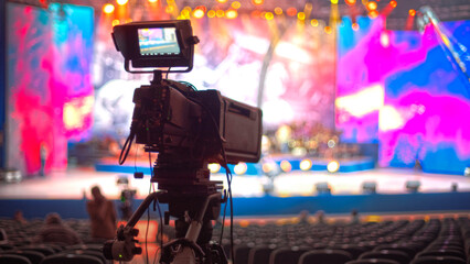 camera at the concert