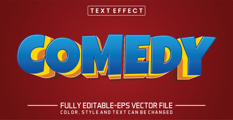Comedy font Text effect editable