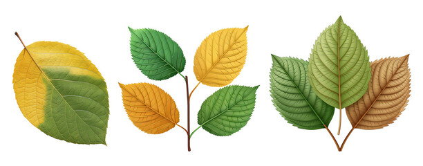 Obraz premium Autumn Leaves Isolated Background