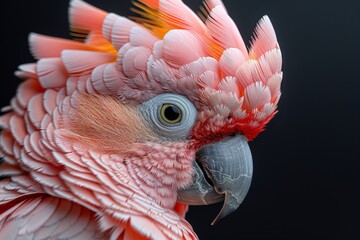 Captivating close-up of a vibrant and exotic parrot.