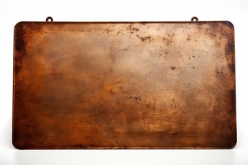 Fototapeta premium Vintage Copper Plate with Hanging Rings