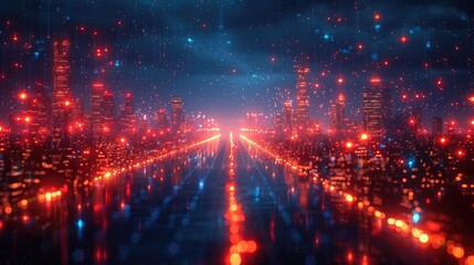 Obraz premium High-Speed Network Deployment