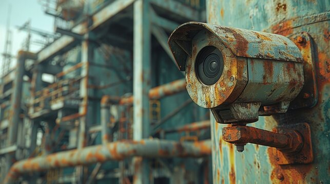 Rusty Security Camera Imágenes de Metalstructures: descubre bancos de fotos, ilustraciones ...