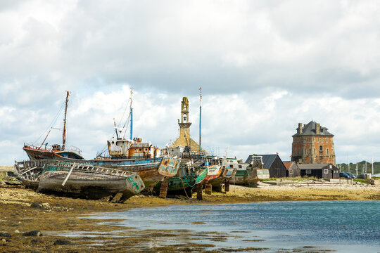 Cimeti&egrave;re de bateaux &agrave; Camaret-sur-Mer