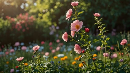 Obraz premium A poem about petals dancing on a summer breeze ai_generated