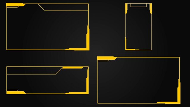 Clean Modern Gamer Sci-Fi Streamer Element Pack