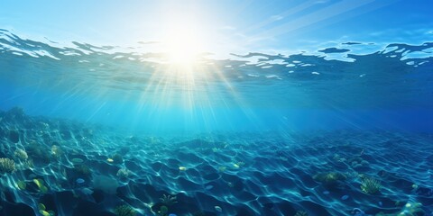 Obraz premium Sunlight Underwater Scene