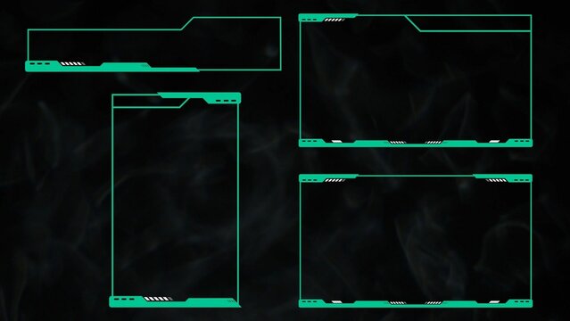 Futuristic Sci-Fi Streamer Gaming Element Pack