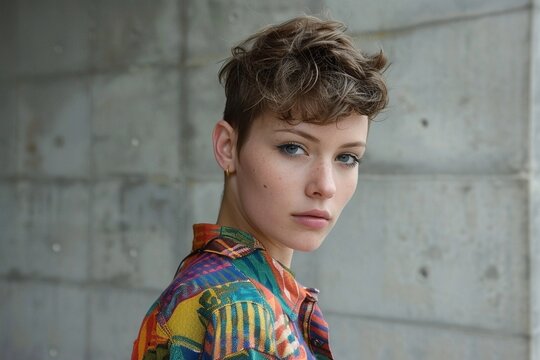 Portr&auml;t einer androgynen Person 