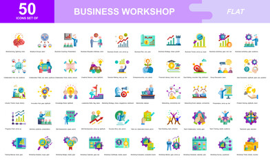 BUSINESS WORKSHOP icon set
