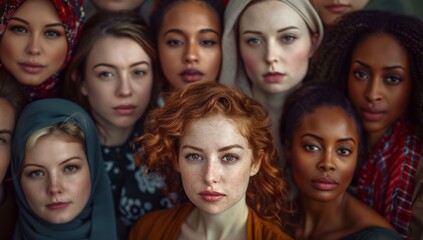 Obraz premium Diverse Women United in Strength