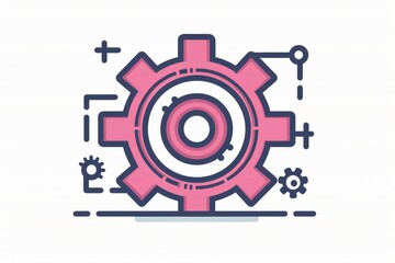 Obraz premium Sophisticated vector illustration of a man in a suit surrounded by nature elements depicting a harmony between professional life and environmental awareness