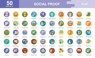 Social Proof icon set
