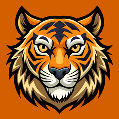 tiger head logo design , vector design , lion vector design