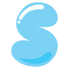 Sea Bubble Letter S
