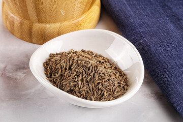 Zeera seeds in the bowl